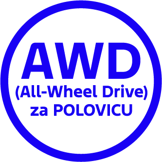 Ikona pre výhodu AWD pohonu všetkých kolies